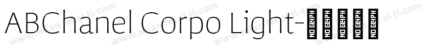 ABChanel Corpo Light字体转换